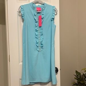Lilly Pulitzer Light Blue Ruffled Dress
